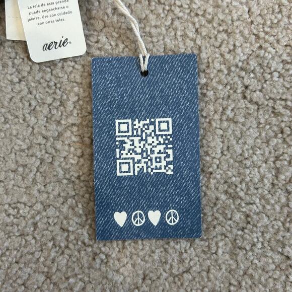 NWT AE x Aerie Match Made In Denim Plunge Cheekiest One Piece Swimsuit - Picture 9 of 10